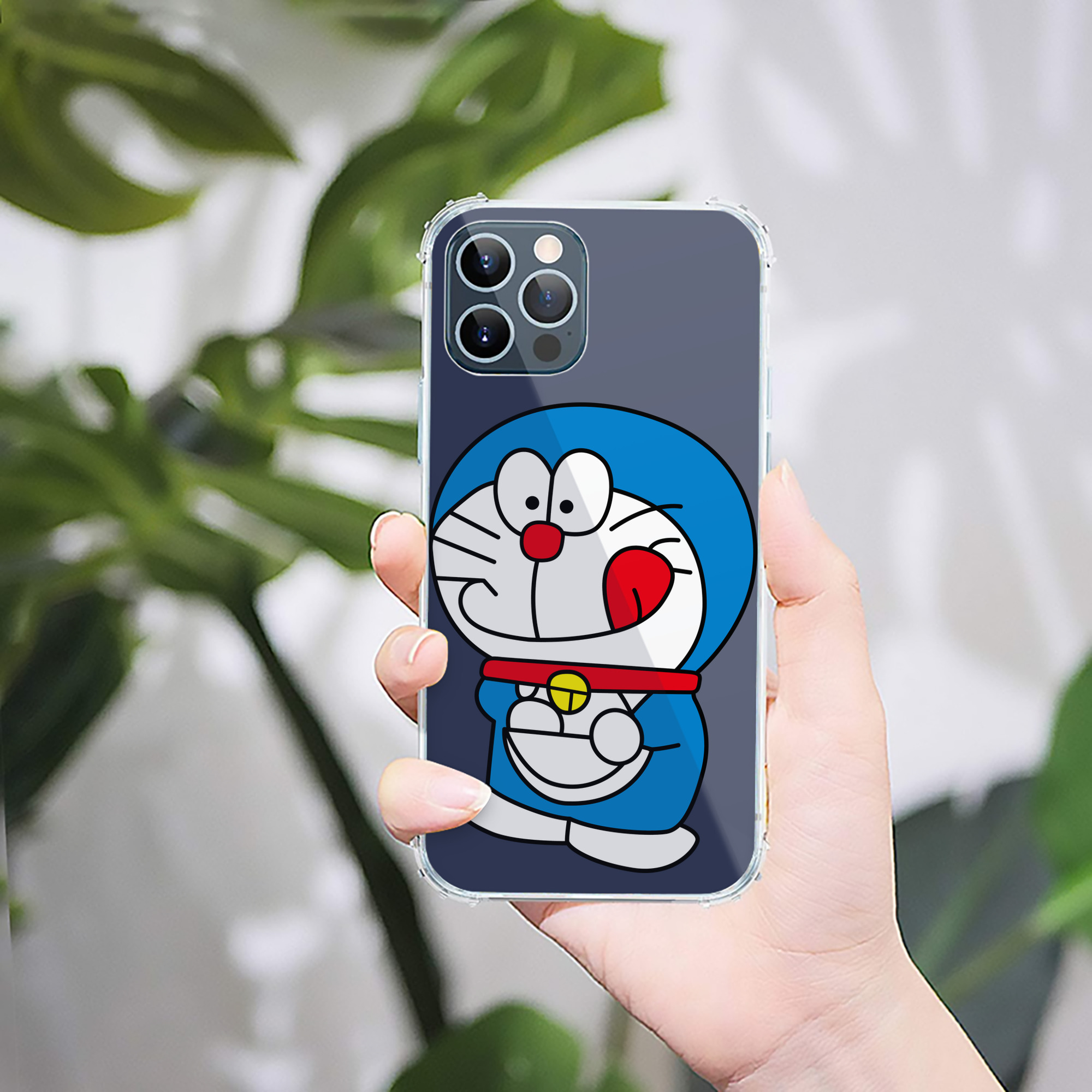（画像用） ドラえもん Doraemon 【iPhone 12シリーズ対応】透明スマホケース（クリアソフトケース）